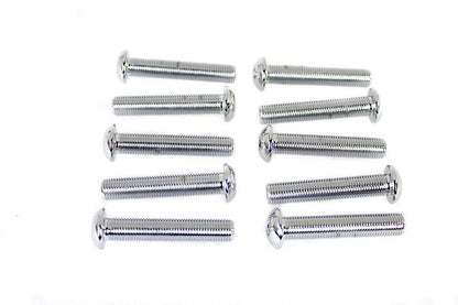 Colony BHC-824 Allen Button Head Screws, 3/8 inch-24 x 2 inch, Chrome Finish by Colony
