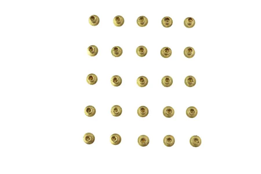 V-Twin A-8226 Brass Clutch Rivets - 3/16 inch Diameter x 11/32 inch Countersunk Head for Harley Davidson FL Models by V-Twin