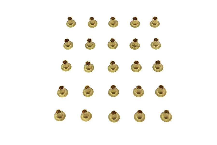 V-Twin A-8226 Brass Clutch Rivets - 3/16 inch Diameter x 11/32 inch Countersunk Head for Harley Davidson FL Models by V-Twin
