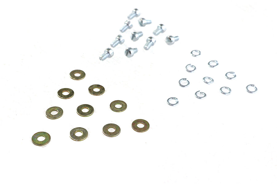 V-Twin Ignition Points and Condenser Mounting Screws Set for Harley Davidson FL and FX Models