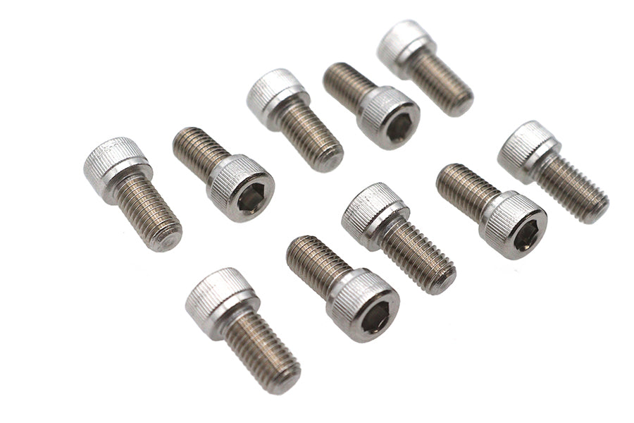 V-Twin 1/4 Inch-28 x 1/2 Inch Stainless Steel Socket Cap Screw