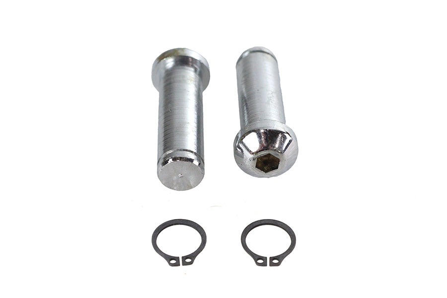 V-Twin Chrome Socket Lever Pin Set for Harley Davidson FLT Models