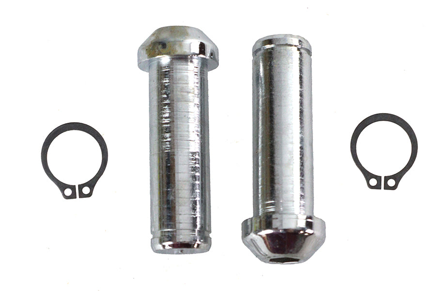V-Twin Chrome Socket Lever Pin Set for Harley Davidson FLT Models