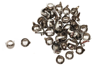 Standard Rivet 3/8 Inch Round Saddlebag Spot Nickel (Part #203 4/16)