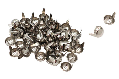 Standard Rivet 3/8 Inch Round Saddlebag Spot Nickel (Part #203 4/16)
