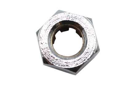V-Twin Chrome Front Axle Nut for Harley Davidson FXST and FLST Models