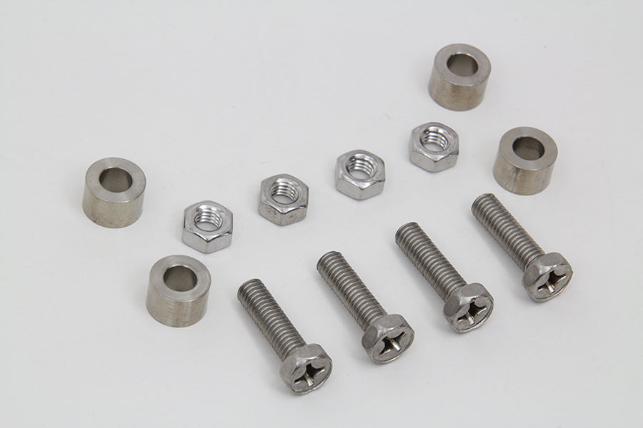 V-Twin Battery Terminal Hardware Kit with 10mm Hex Head Bolts, Part #25-6143-A