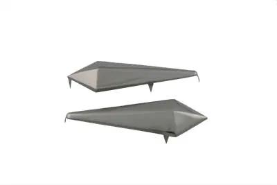 V-Twin Nickel Spear Saddlebag Spots - Classic Motorcycle Accessories by V-Twin