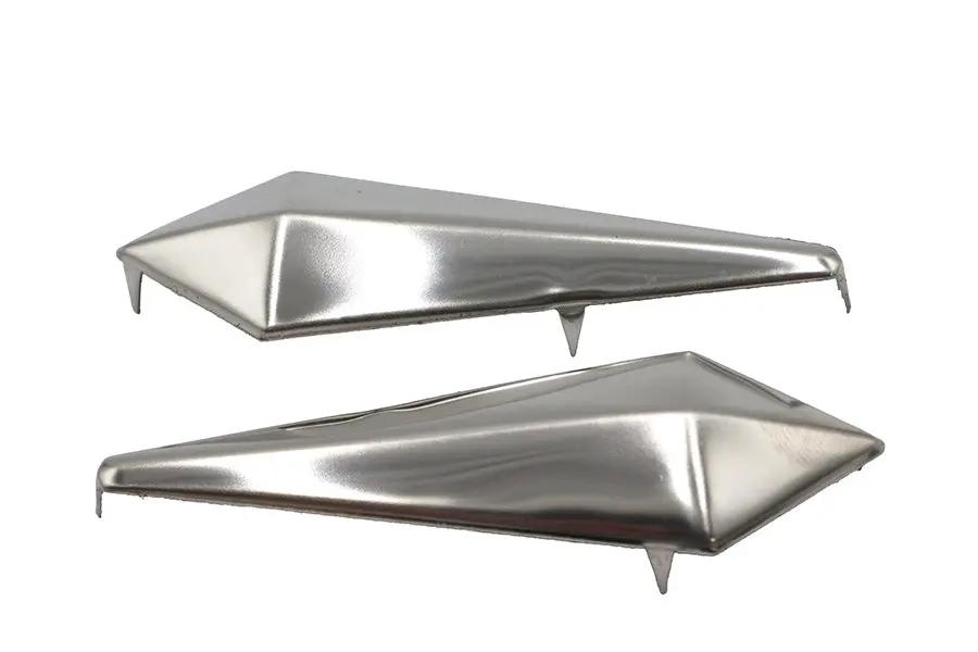 V-Twin Nickel Spear Saddlebag Spots - Classic Motorcycle Accessories by V-Twin