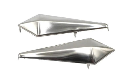V-Twin Nickel Spear Saddlebag Spots - Classic Motorcycle Accessories by V-Twin
