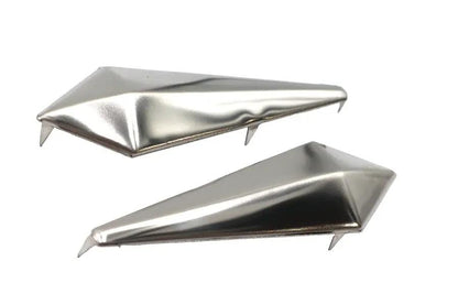 V-Twin Nickel Spear Saddlebag Spots - Classic Motorcycle Accessories by V-Twin