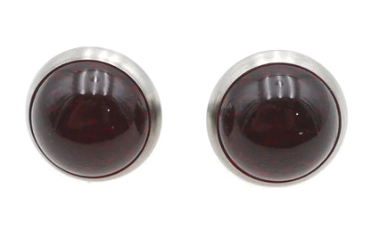 V-Twin License Plate Frame Reflectors Red Glass - Pair for Enhanced Motorcycle Visibility by V-Twin