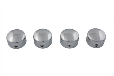 V-Twin Chrome Dome Style Head Bolt Cover Set for Harley Davidson (Fits 1984-1985 FXST, FLT, FXR Models)