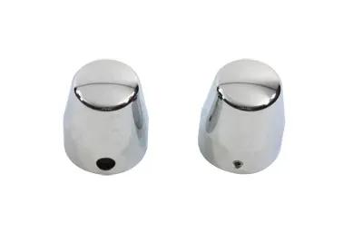 V-Twin Chrome Rear Axle Caps Smooth Style for Harley Davidson FLST (1987-1996) by V-Twin