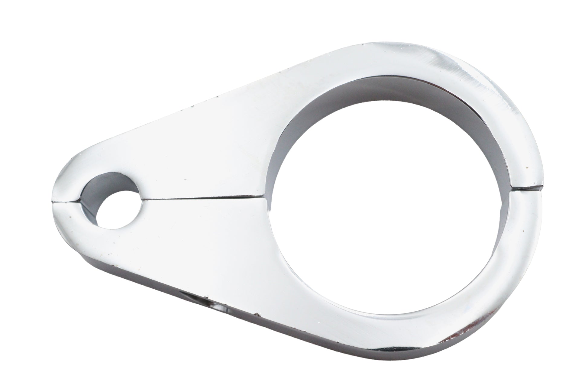 V-Twin 39mm Chrome Speedometer Cable Clamp - Secure Your Motorcycle Speedometer