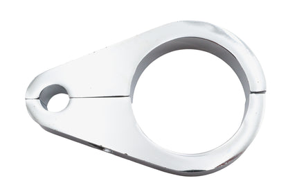 V-Twin 39mm Chrome Speedometer Cable Clamp - Secure Your Motorcycle Speedometer