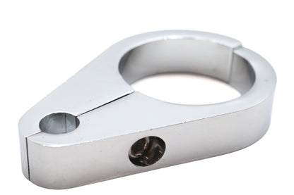 V-Twin 39mm Chrome Speedometer Cable Clamp - Secure Your Motorcycle Speedometer