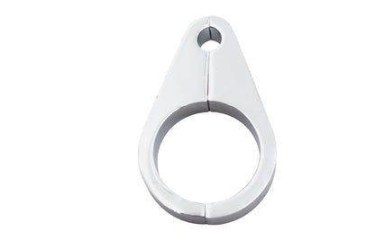 V-Twin 39mm Chrome Speedometer Cable Clamp - Secure Your Motorcycle Speedometer
