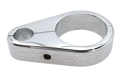 V-Twin Chrome Clutch Cable Clamp 1-1/8 inch Inner Diameter