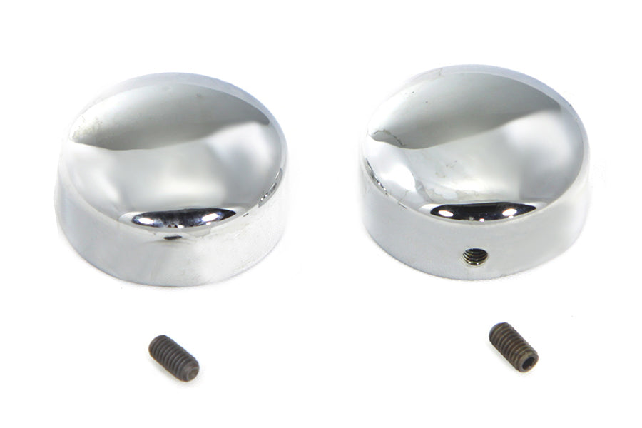 V-Twin 3/8 Inch Socket Bolt Cover Set Chrome – Dome Nut Cover for Hex Nuts and Cap Screws