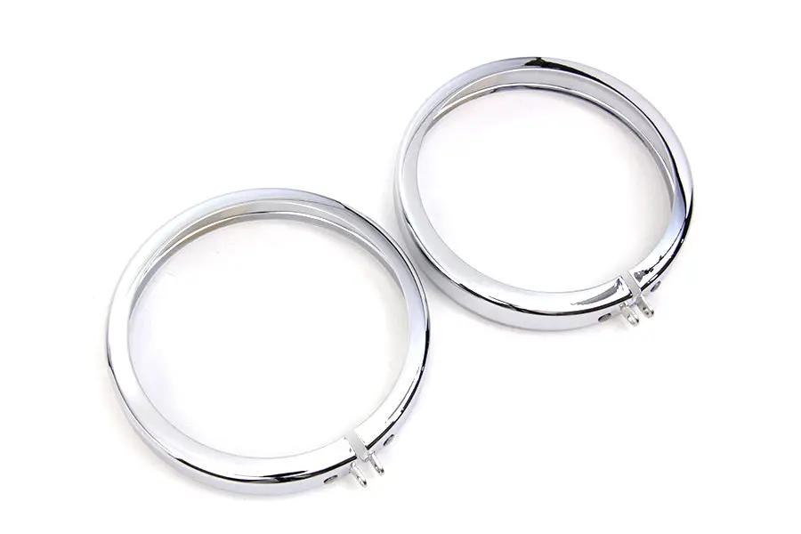 V-Twin Spotlamp Collar Set for Harley Davidson FL Models (1964-1973) by V-Twin