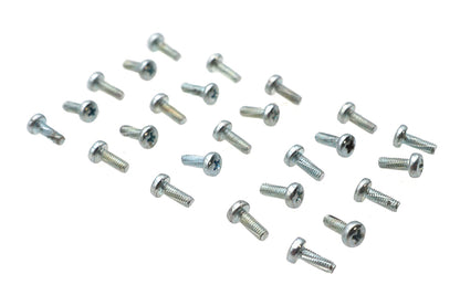 V-Twin M38D7500C Zinc Handlebar Switch Kit Screws - Pack of 25 for Harley Davidson