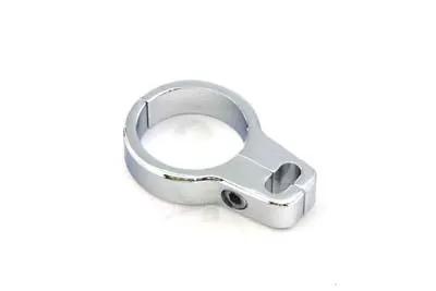 V-Twin Chrome Cable Clamp 1-1/4 inch with Slot for 2 Cables by V-Twin