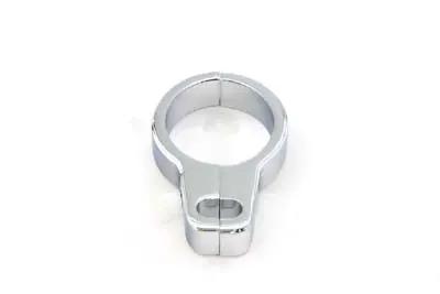 V-Twin Chrome Cable Clamp 1-1/4 inch with Slot for 2 Cables by V-Twin