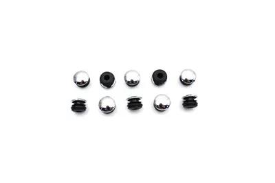 V-Twin Chrome Spotlamp Bar Hole Plugs for Harley Davidson FL (Part #20-0619-A) by V-Twin