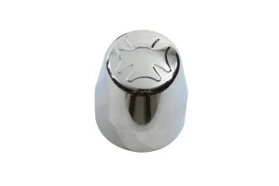 V-Twin Chrome Rear Axle Nut Caps Maltese Style for Harley Davidson FXST (1987-2006) by V-Twin