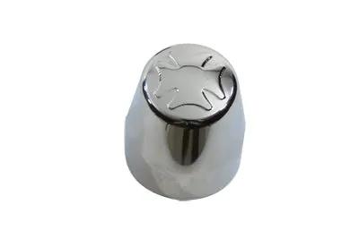 V-Twin Chrome Rear Axle Nut Caps Maltese Style for Harley Davidson FXST (1987-2006) by V-Twin