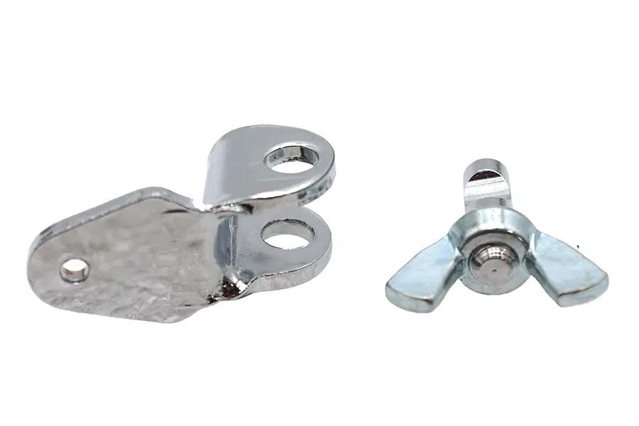 Paughco Chrome Mechanical Brake Light Switch Hardware for Harley Davidson EL and FL Models by Paughco