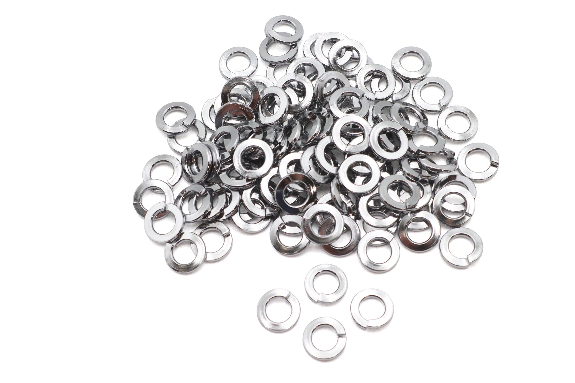 V-Twin Chrome Lock Washer with 1/4 Inch Inner Diameter - Durable Fastening Hardware