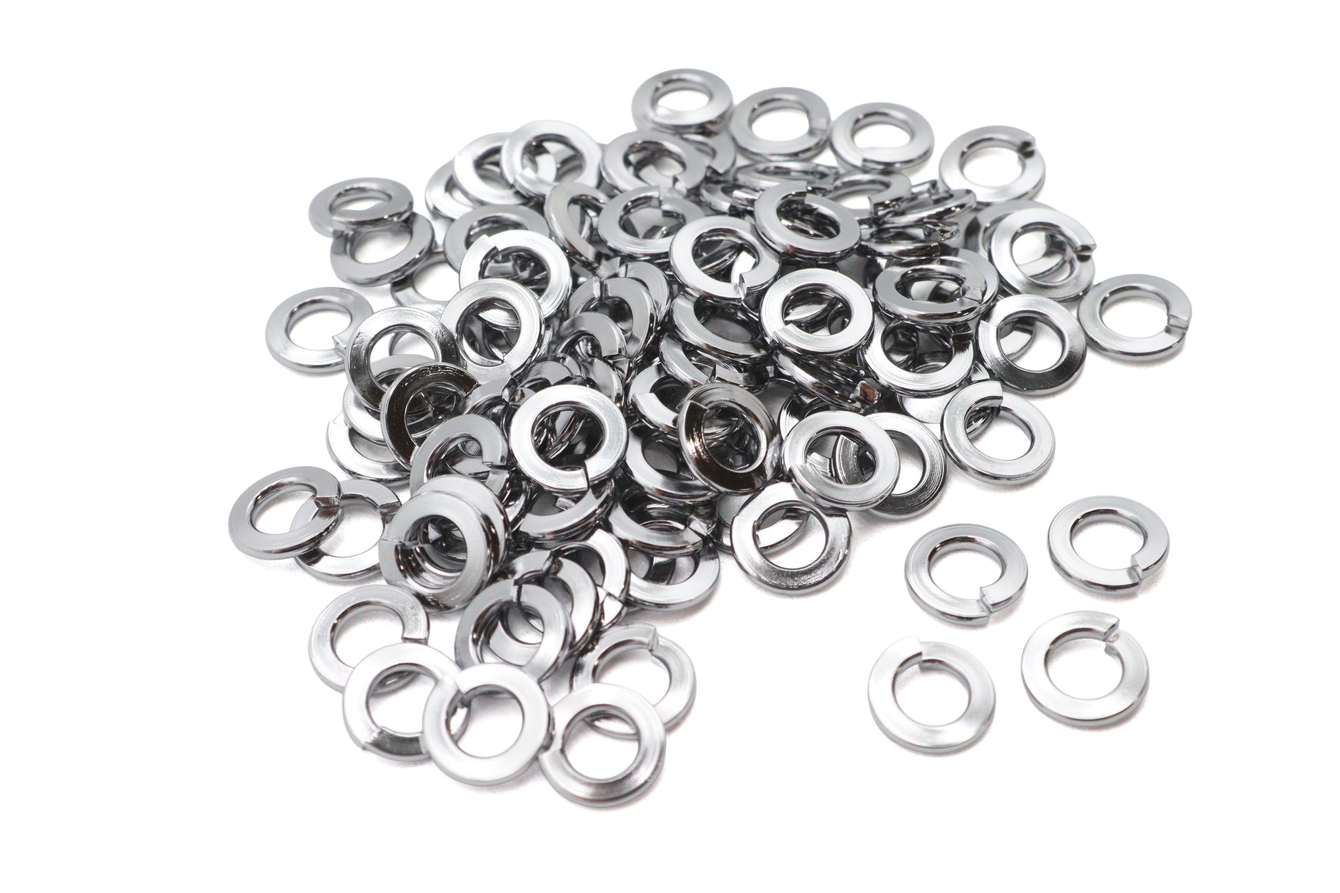 V-Twin Chrome Lock Washer with 1/4 Inch Inner Diameter - Durable Fastening Hardware