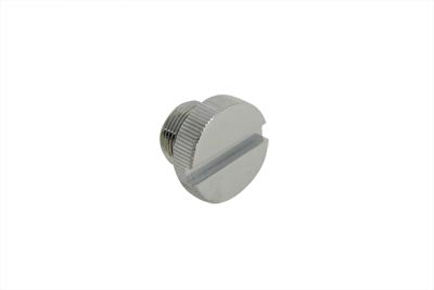 V-Twin Chrome Slotted Transmission Fill Plug for Harley Davidson EL and UL Models