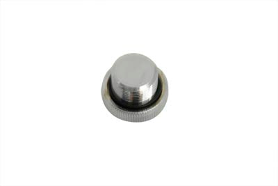 V-Twin Chrome Slotted Transmission Fill Plug for Harley Davidson EL and UL Models