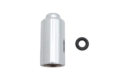 V-Twin Chrome Valve Stem Cover for Custom Tire Tubes – Durable and Stylish Motorcycle Part