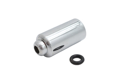 V-Twin Chrome Valve Stem Cover for Custom Tire Tubes – Durable and Stylish Motorcycle Part