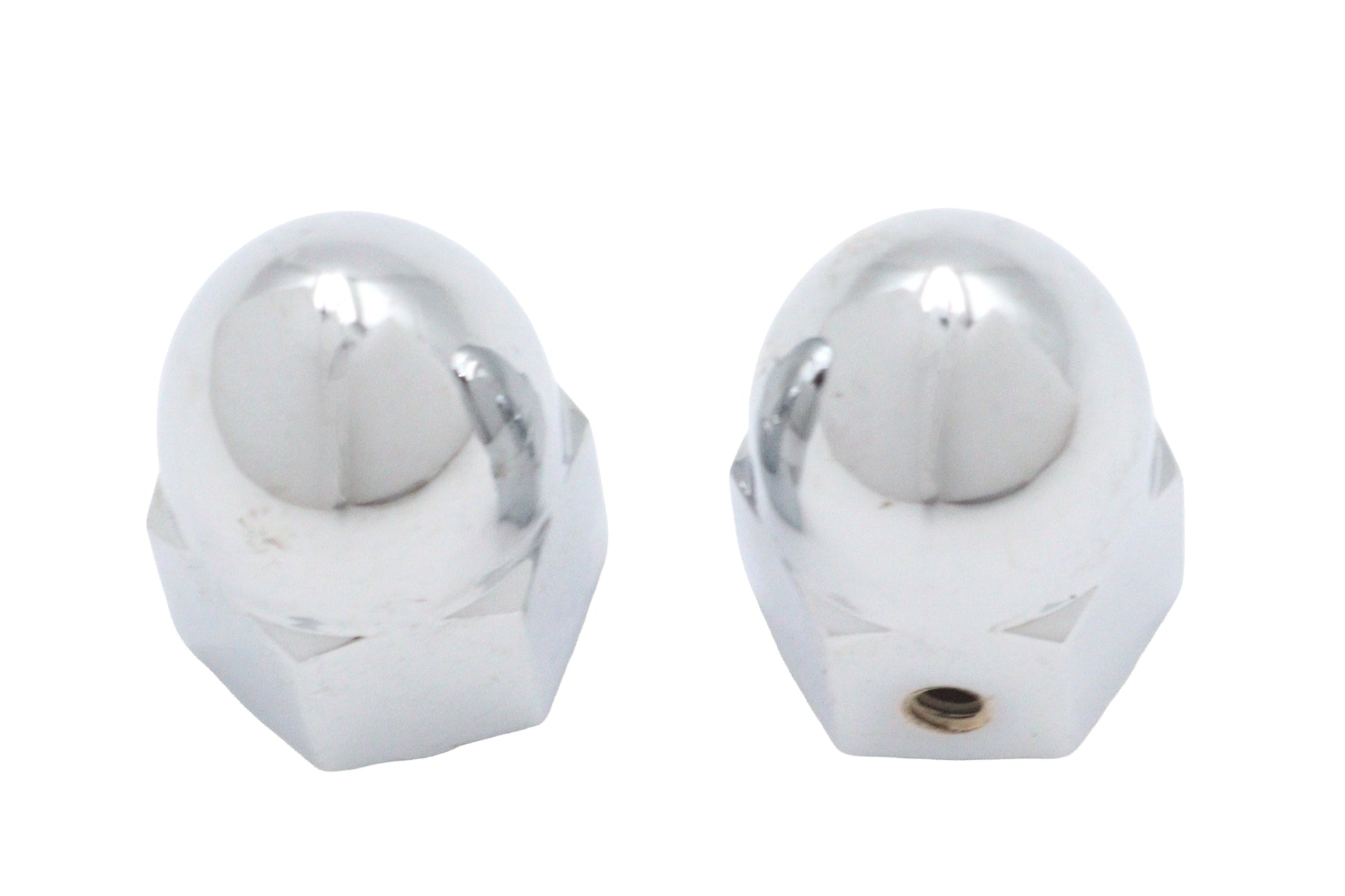 V-Twin Acorn Valve Stem Cover Set Chrome - Tire Tube Accessories
