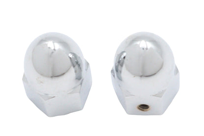 V-Twin Acorn Valve Stem Cover Set Chrome - Tire Tube Accessories