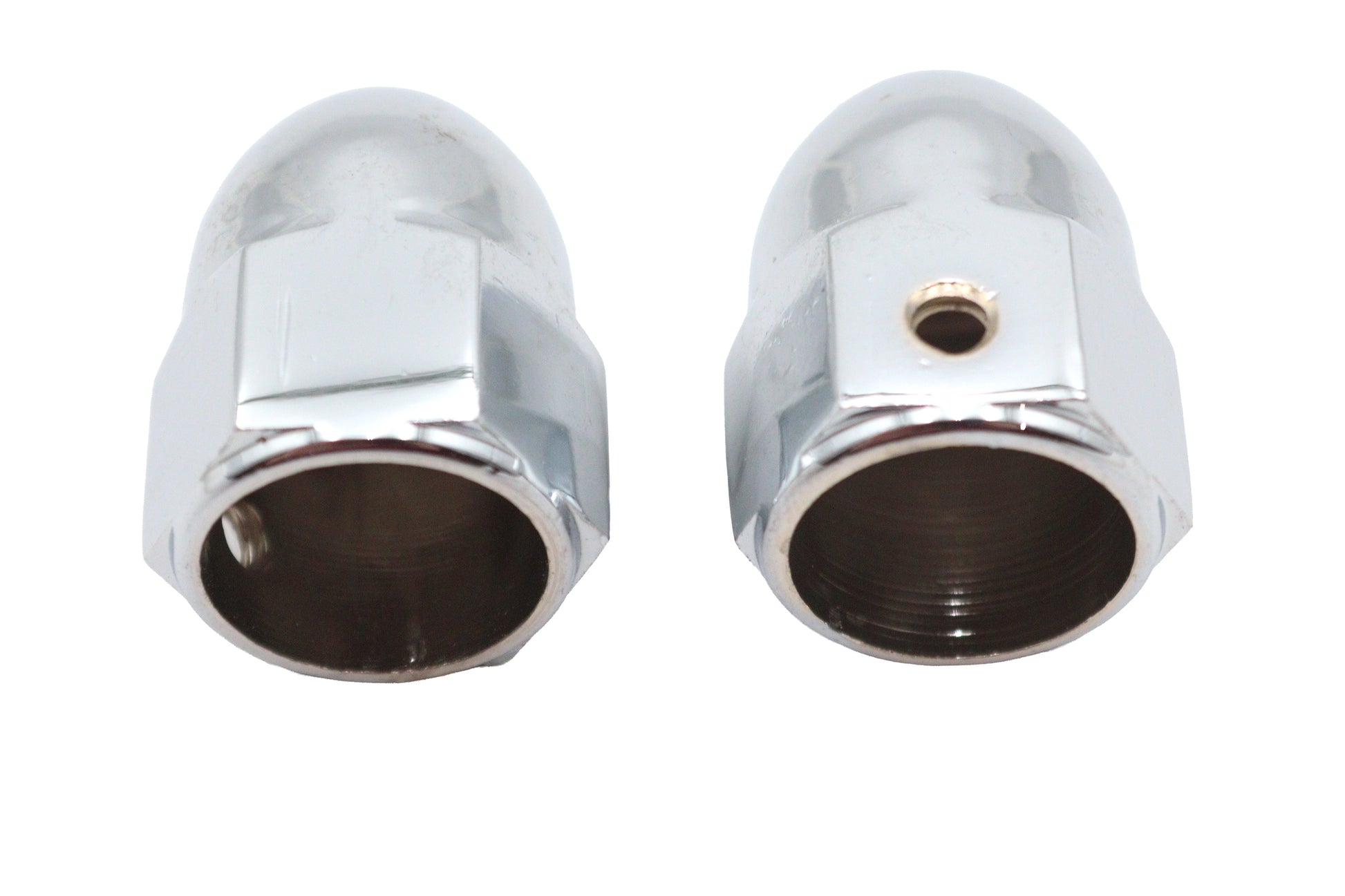 V-Twin Acorn Valve Stem Cover Set Chrome - Tire Tube Accessories