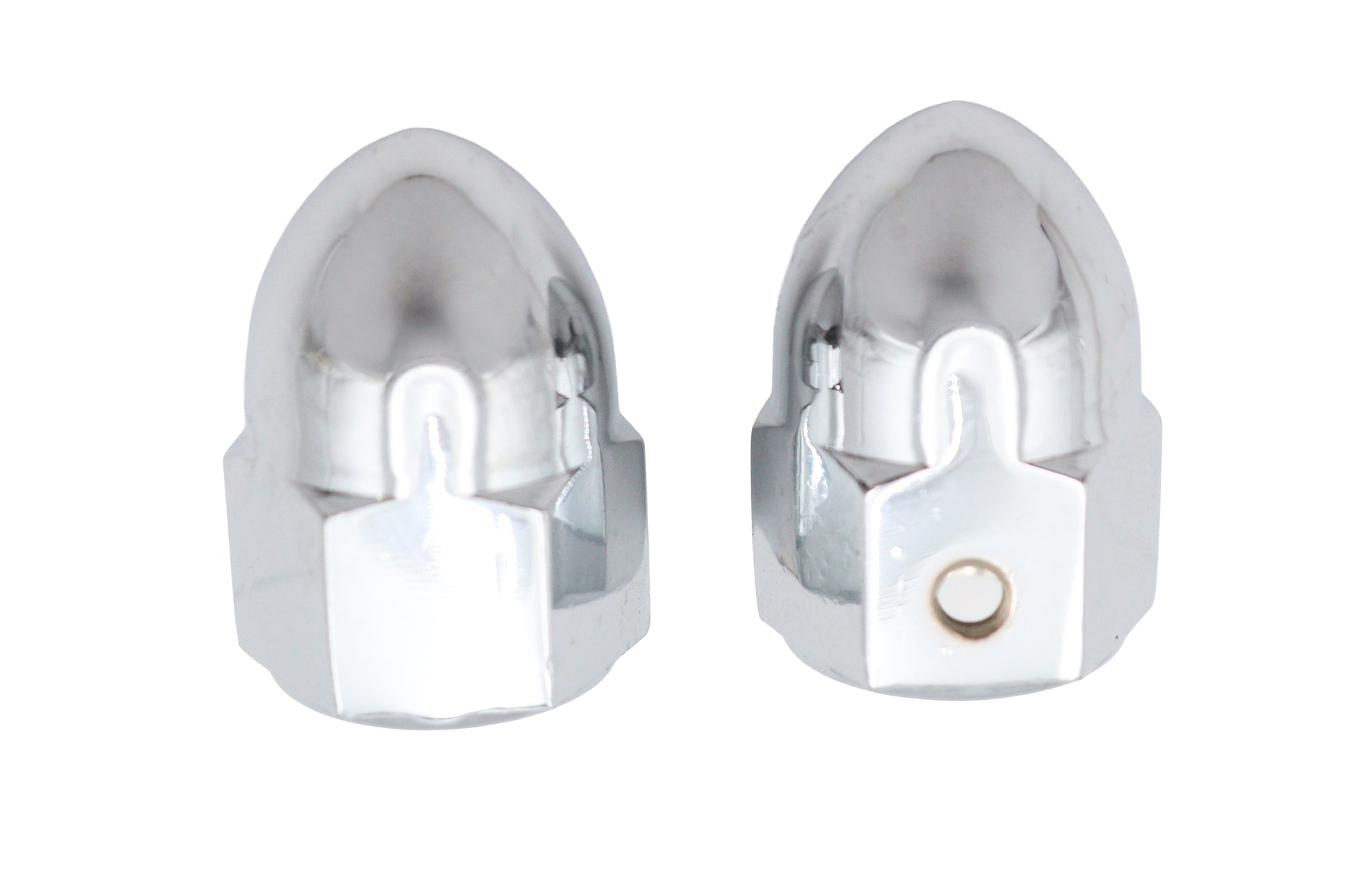 V-Twin Acorn Valve Stem Cover Set Chrome - Tire Tube Accessories