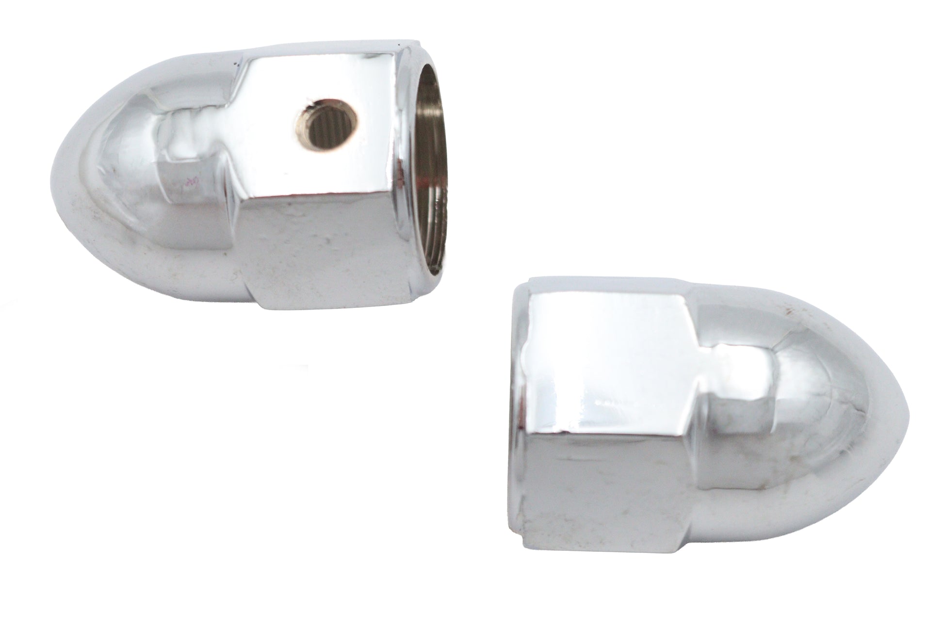 V-Twin Acorn Valve Stem Cover Set Chrome - Tire Tube Accessories