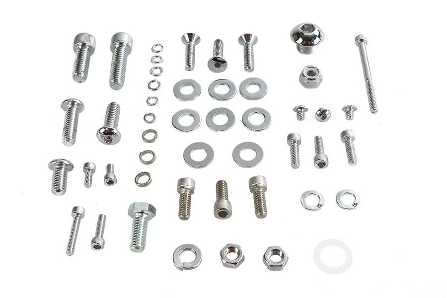 Gardner-Westcott C-31-38 Chrome Screw Kit for S&S Carburetors by Gardner-Westcott