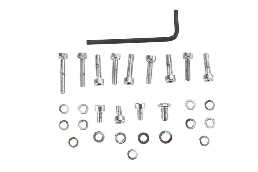 Gardner-Westcott Keihin CV Carburetor Screw Kit Chrome for Harley Davidson FXST (1990-1999) by Gardner-Westcott