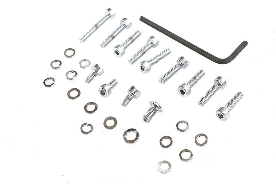 Gardner-Westcott Keihin CV Carburetor Screw Kit Chrome for Harley Davidson FXST (1990-1999) by Gardner-Westcott