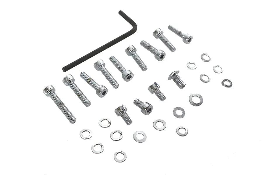 Gardner-Westcott Keihin CV Carburetor Screw Kit Chrome for Harley Davidson FXST (1990-1999) by Gardner-Westcott