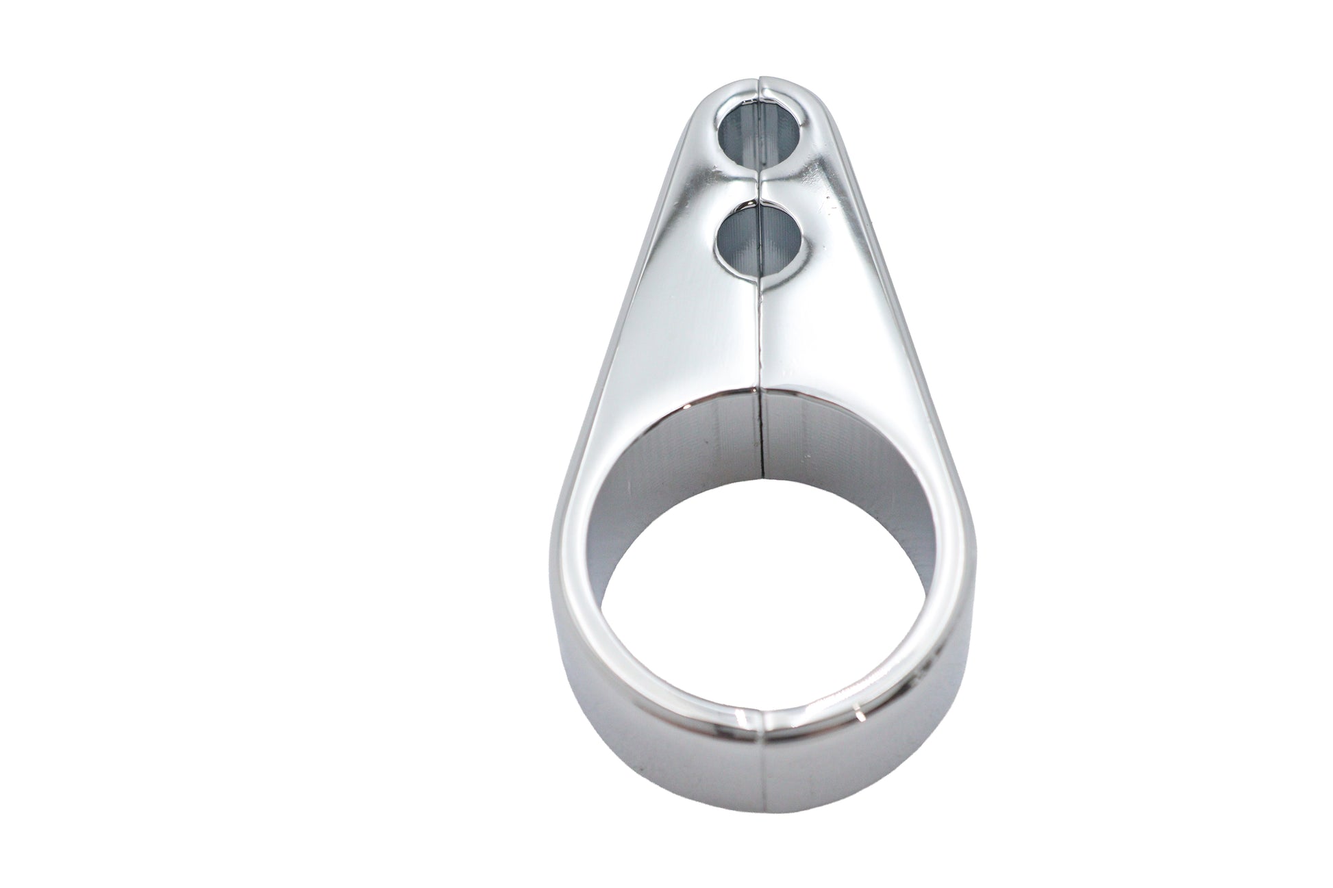 V-Twin Dual Throttle Cable Clamp Chrome - 1 Inch Inner Diameter