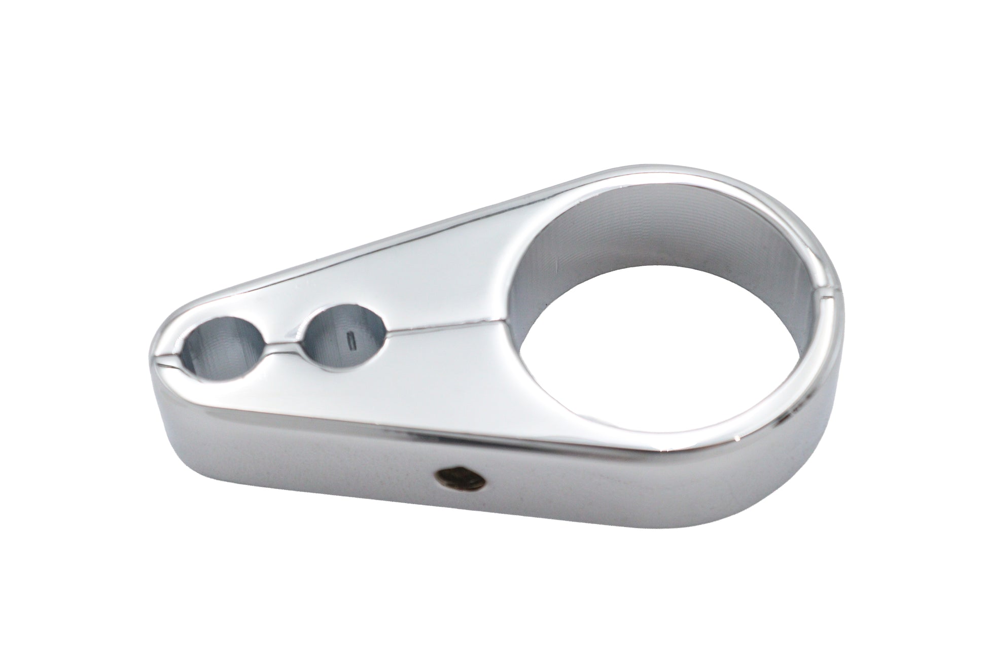 V-Twin Dual Throttle Cable Clamp Chrome - 1 Inch Inner Diameter