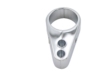 V-Twin Dual Throttle Cable Clamp Chrome - 1 Inch Inner Diameter